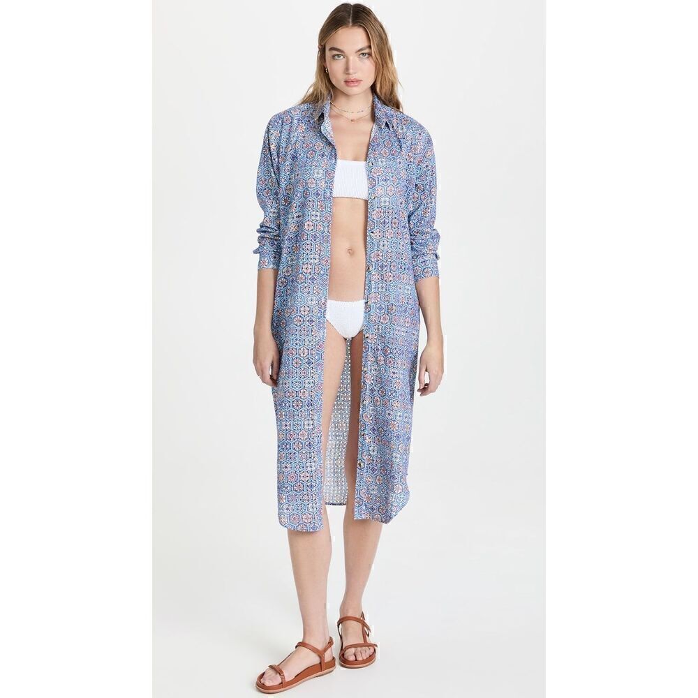 Solid & Striped The Eyelet Oxford Maxi Dress Size XL Swim Cover Up $250.00